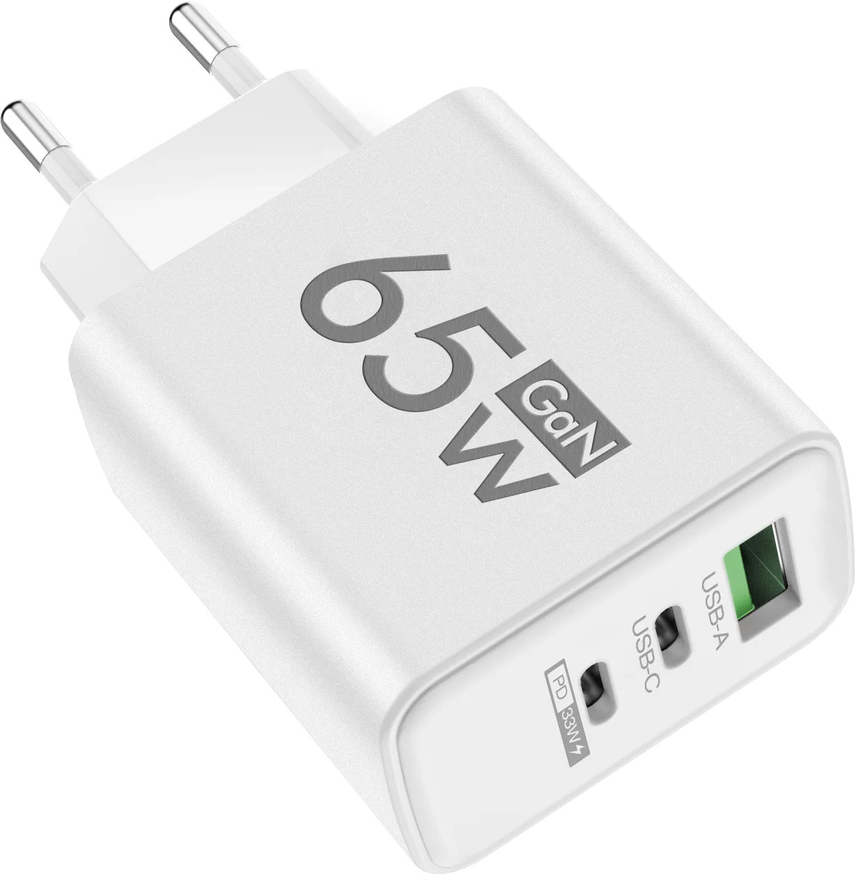 Cargador rápido GaN de 65 W, USB tipo C PD QC3.0. Accesorio