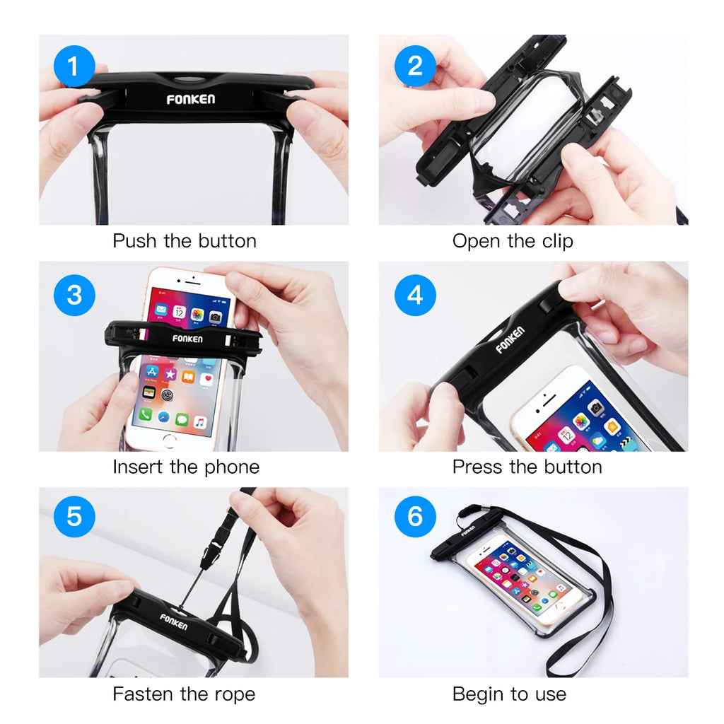 Funda impermeable FONKEN para Movil. Accesorio