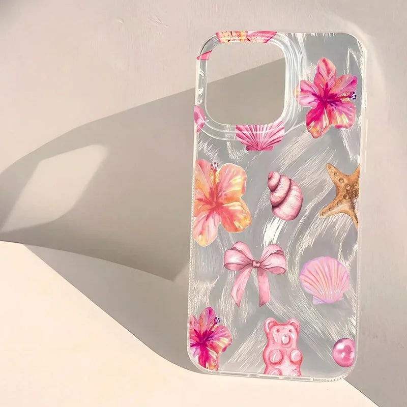 Funda diseño personalizado de elementos oceánicos para iPhone
