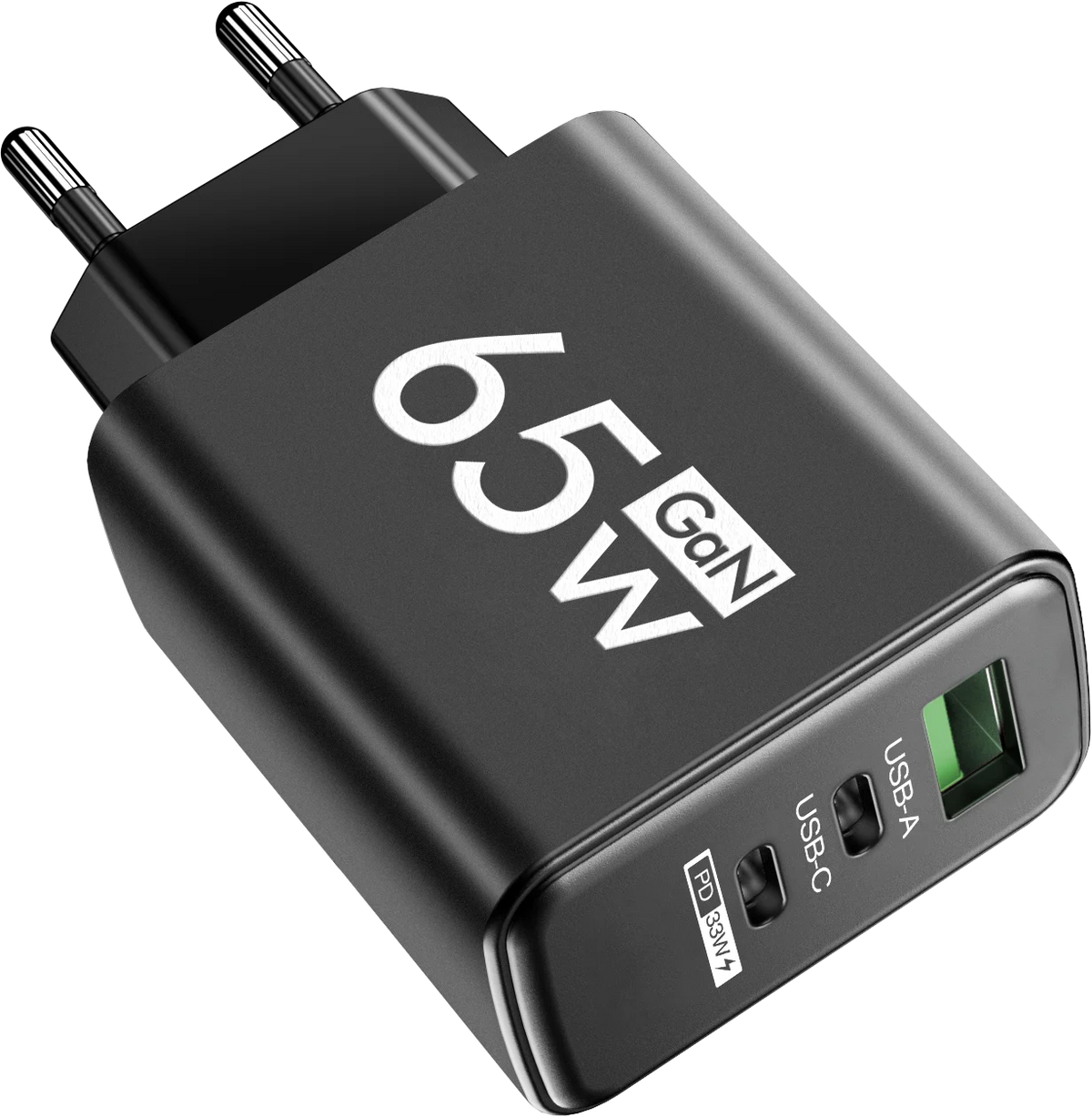 Cargador rápido GaN de 65 W, USB tipo C PD QC3.0. Accesorio