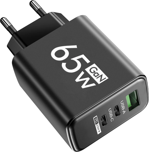 Cargador rápido GaN de 65 W, USB tipo C PD QC3.0. Accesorio